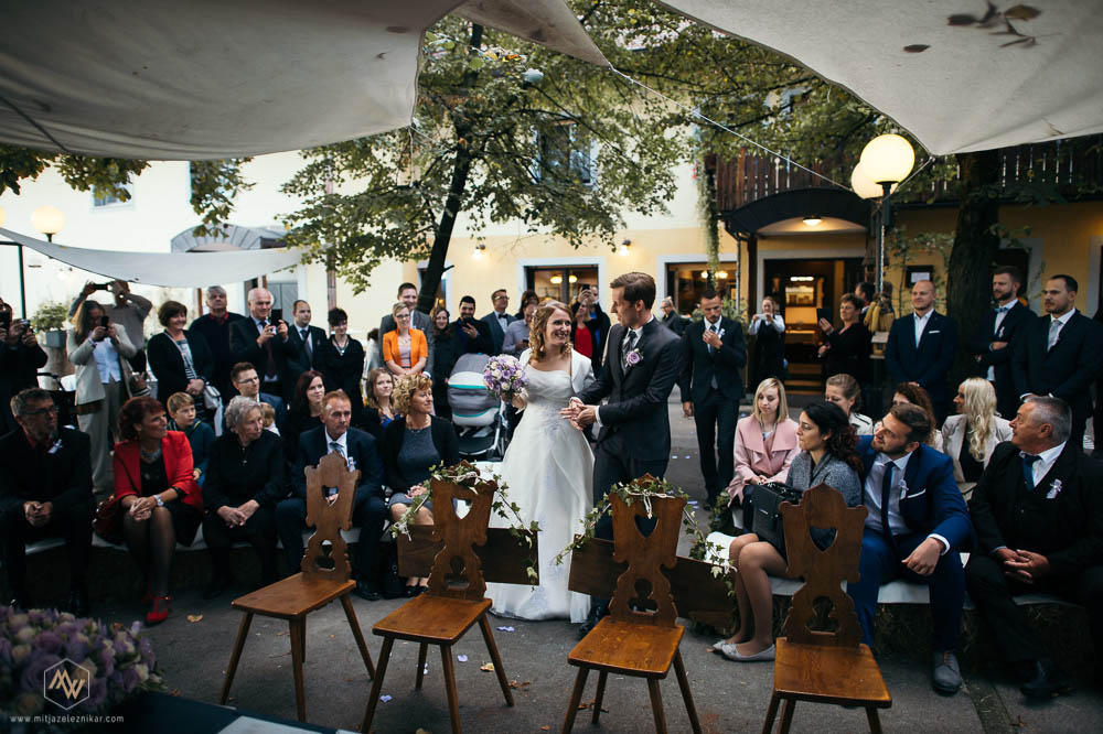 Fotografiranje poroke Ljubljenski Grad Gostilna Mihovec